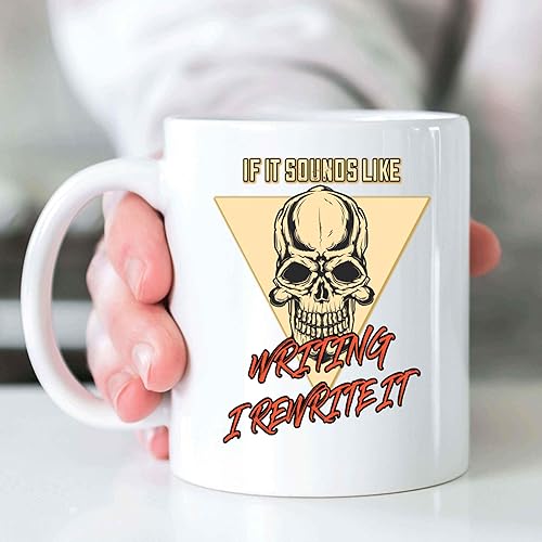 Miniatura 3 de Novelty Gift - Rewriting Writing Tips Creative Minds Gift, for Writer's Anniversary - Free or Money 11 Oz White Ceramic Coffee Mug