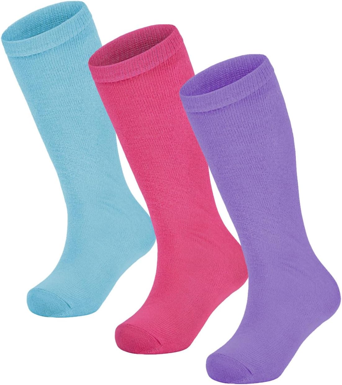 Century Star Kids Soccer Socks Youth Boys Softball Baseball Sock Girls Knee High Socks Sports Stripe Toddler Long Stocking