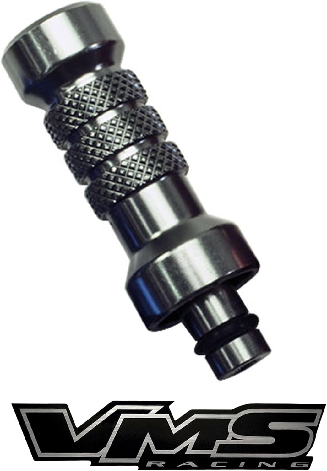 VMS Racing GUNMETAL Engine Oil DIPSTICK HANDLE in Billet Aluminum for LS1 5.7L V8 GM Engines Gun Metal