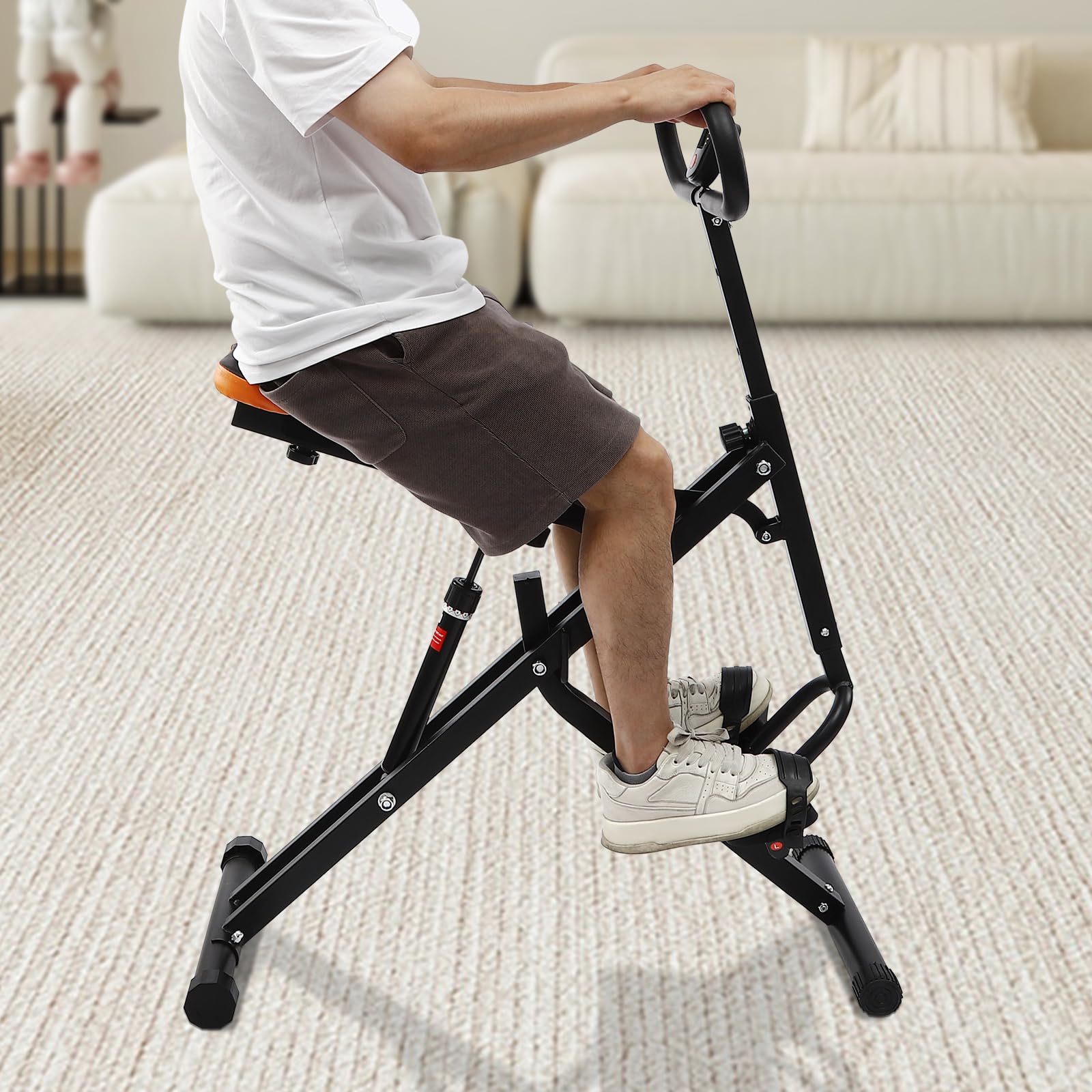 YUNLAIGOTOP Squat Machine for Home, Assist Trainer for Glutes Workout, Exercise Equipment With Intelligent Display, Adjustable Resistance Leg Machine for Home, Companies, Gyms