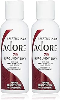 Adore Semi-Permanent Haircolor 4 Ounce (118ml) (2 Pack) 079 Burgundy Envy