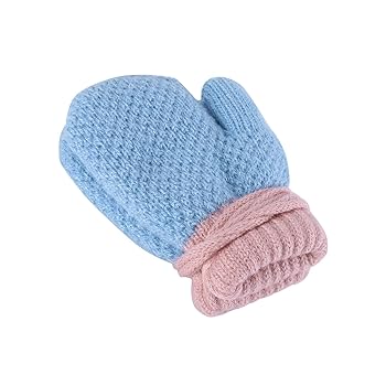 Cute Soft Baby Girls Boys Kids Toddler Children Babies Knit Fleece Thermal Warm Winter Outdoor Ski String Hand Warmers Gloves Mitts Mittens Lady Bug Ladybird 1-2 Years Yellow