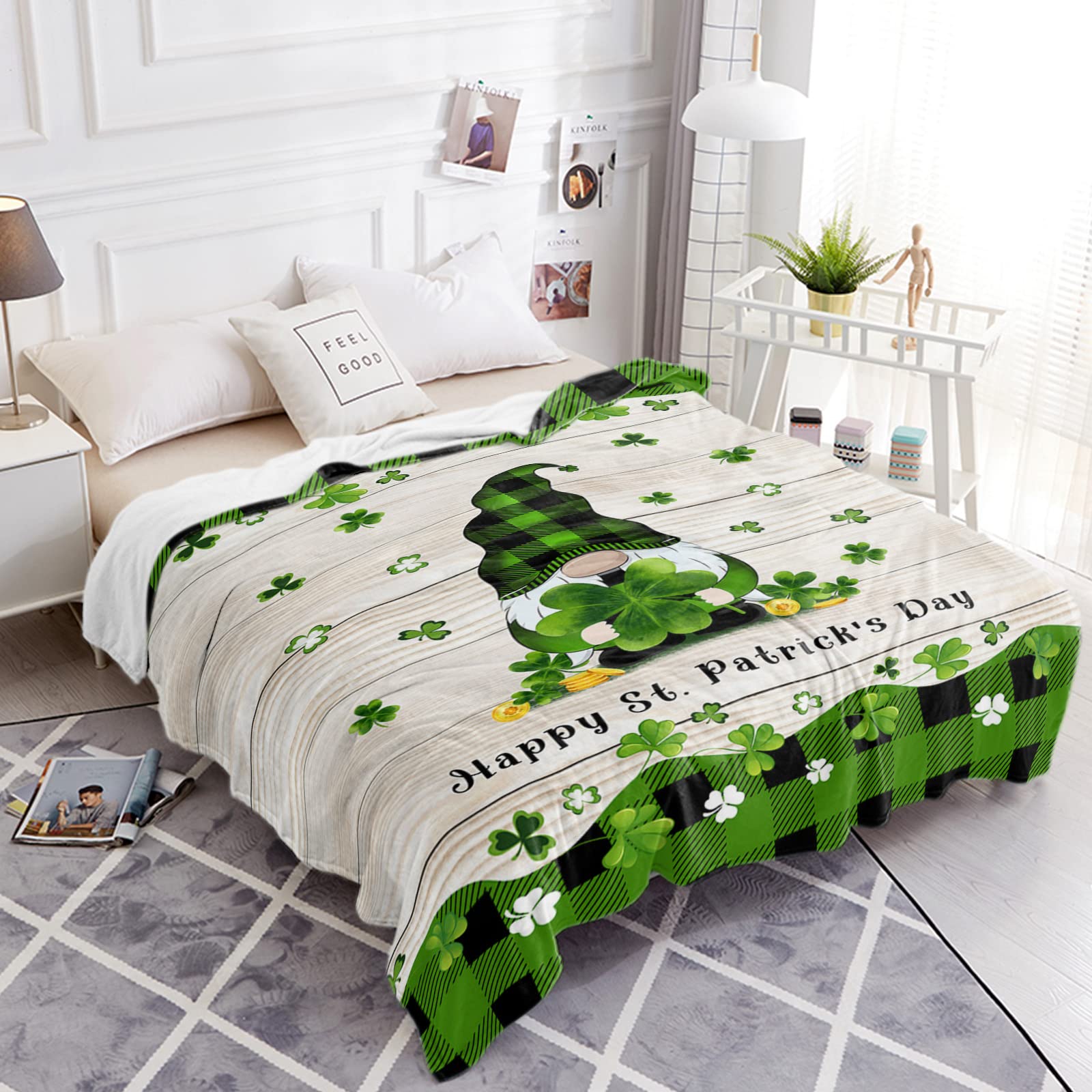 Coperta a forma di trifoglio per San Patrizio, coperta per