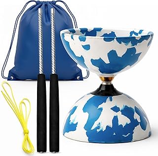 Diábolo profissional triplo rolamento, lo de malvares com paus de fibra de carbono, corda e bolsa de transporte, estável e resistente para iniciantes e adultos