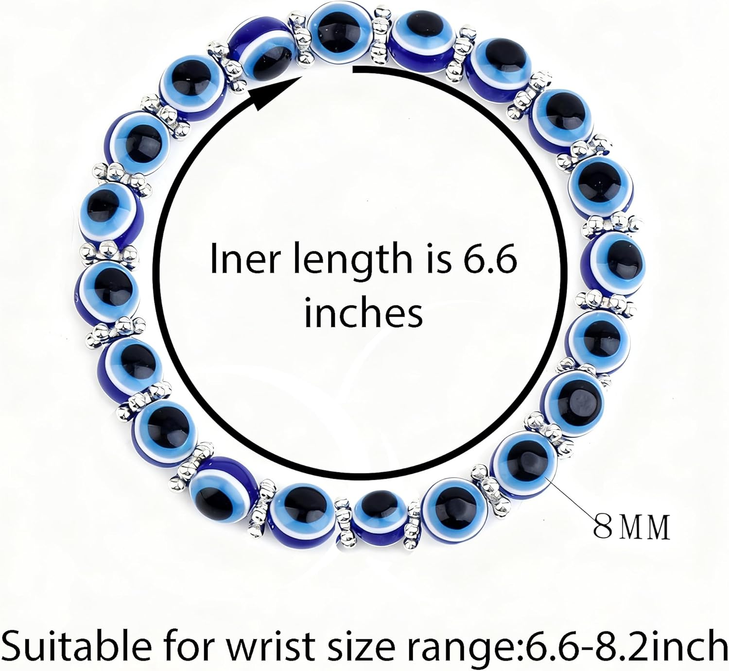 Handmade 8mm Beaded Bracelets For Men Protection Bracelet For Women Chakra Feng Shui Stretchy Handmade Lucky Money Stretchy Crystal Bracelets Best Gifts - Image 2