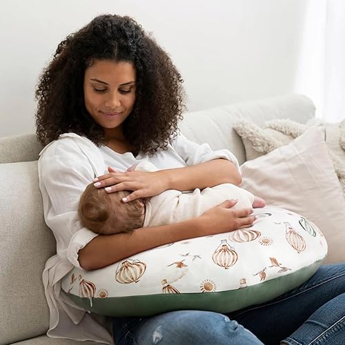 Vista 3 de GRSSDER Funda de Almohada de Lactancia Elástica Minky Removible Fundas de Lactancia para Almohadas de Lactancia Materna, Forro Ultra Suave y Cómodo