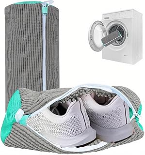 2Pack Shoe Washing Bags, Reusable Mesh Shoes Laundry Bag, 360-degree Zipper Shoe Cleaning Bag, Laundry Bags for Sneakers R...