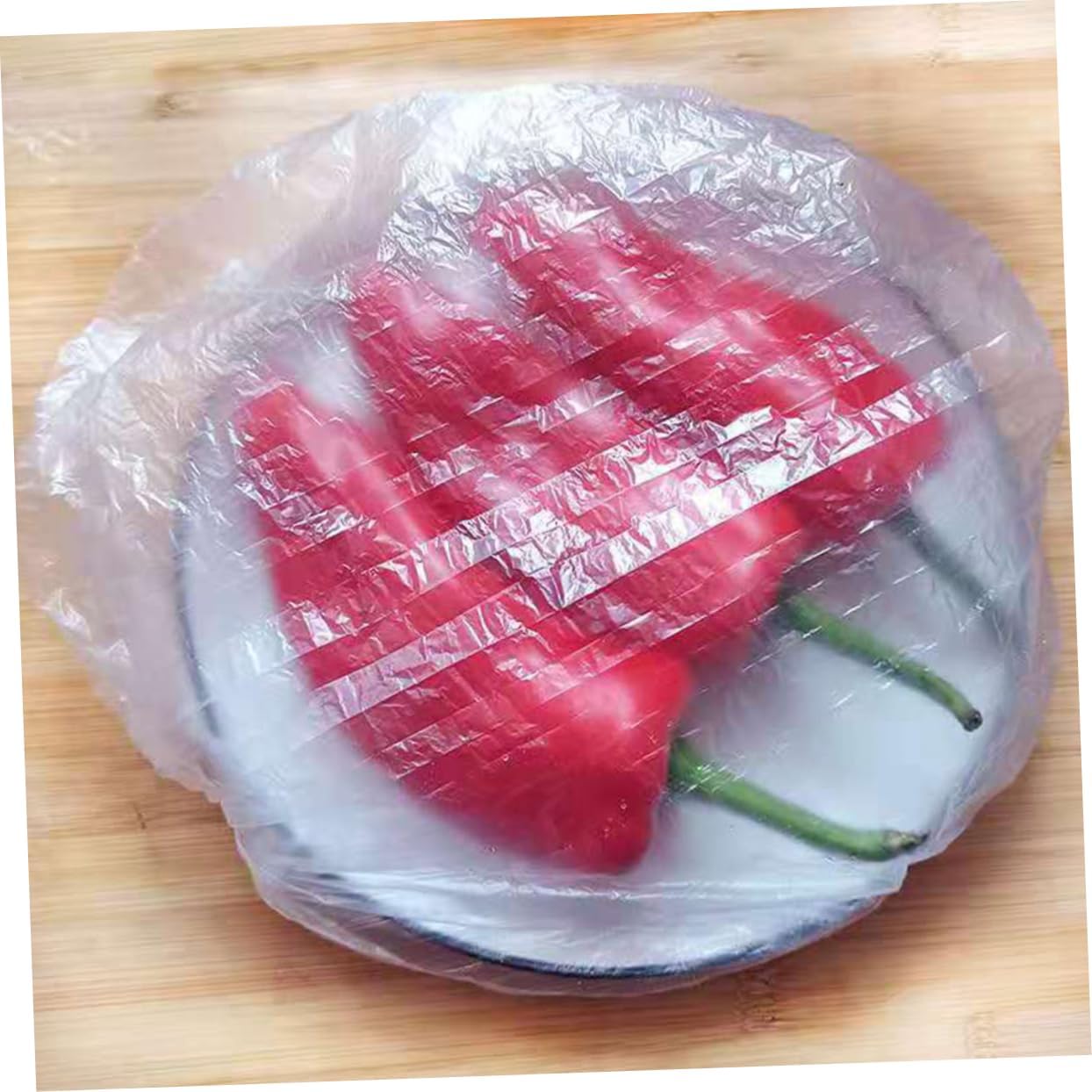300 Pcs Disposable Food Covers Elastic Plastic Wrap Bowl Covers for Food Preservation Dustproof Kitchen Gadget for Meals and Leftovers
