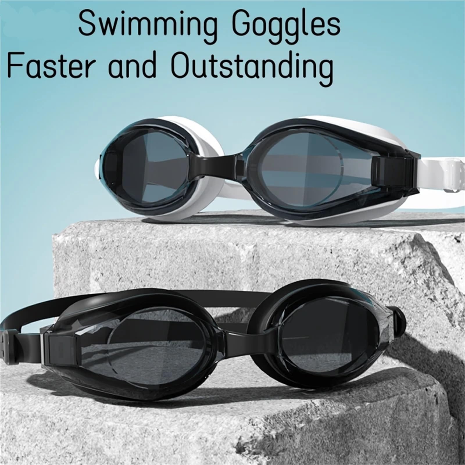 1 pieza gafas de natación unisex antivaho impermeables Para Deportes | Gafas de natación for adultos, gafas de natación ajustables sin fugas