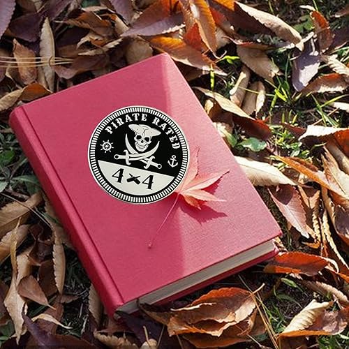 Miniatura 2 de Insignia de pirata emblema de automóvil, 4 x 4 de metal para automóvil, insignias de metal 3D, emblemas redondos, calcomanías B, calcomanías