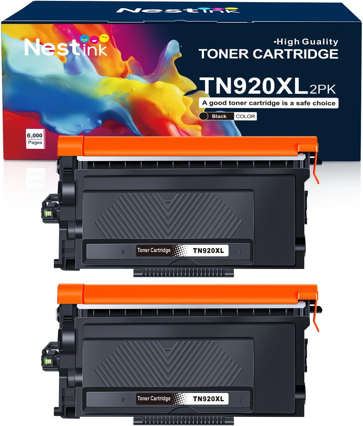 TN920XL High Yield Toner Cartridge Replacement for Brother TN920 TN920XL 920 to Compatible with HL-L5210DN/L5210DW/L5210DWT,HL-L5215DW,HL-L6210DW/L6210DWT,HL-L6310DW,MFC-L6810DW,MFC-L5915DW (2Black)