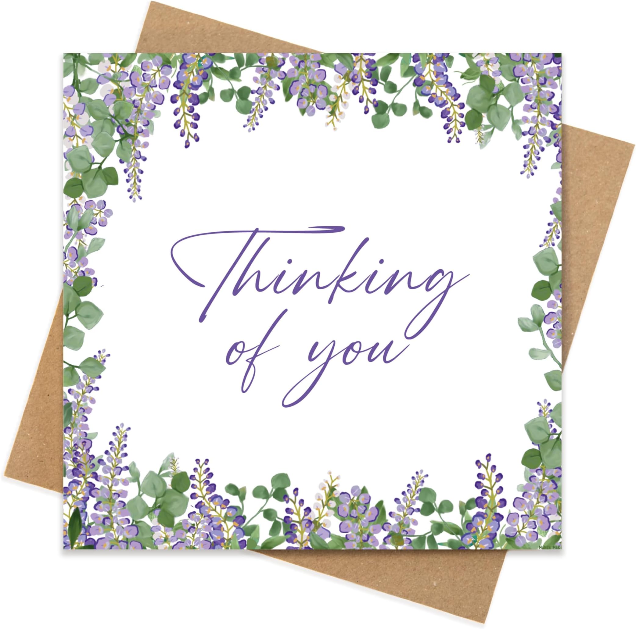 Manta Makes Sympathy card for friends or family, deepest sympathy cards thinking of you card, card to go with sympathy gift, condolences card, bereavement card (Style 2)