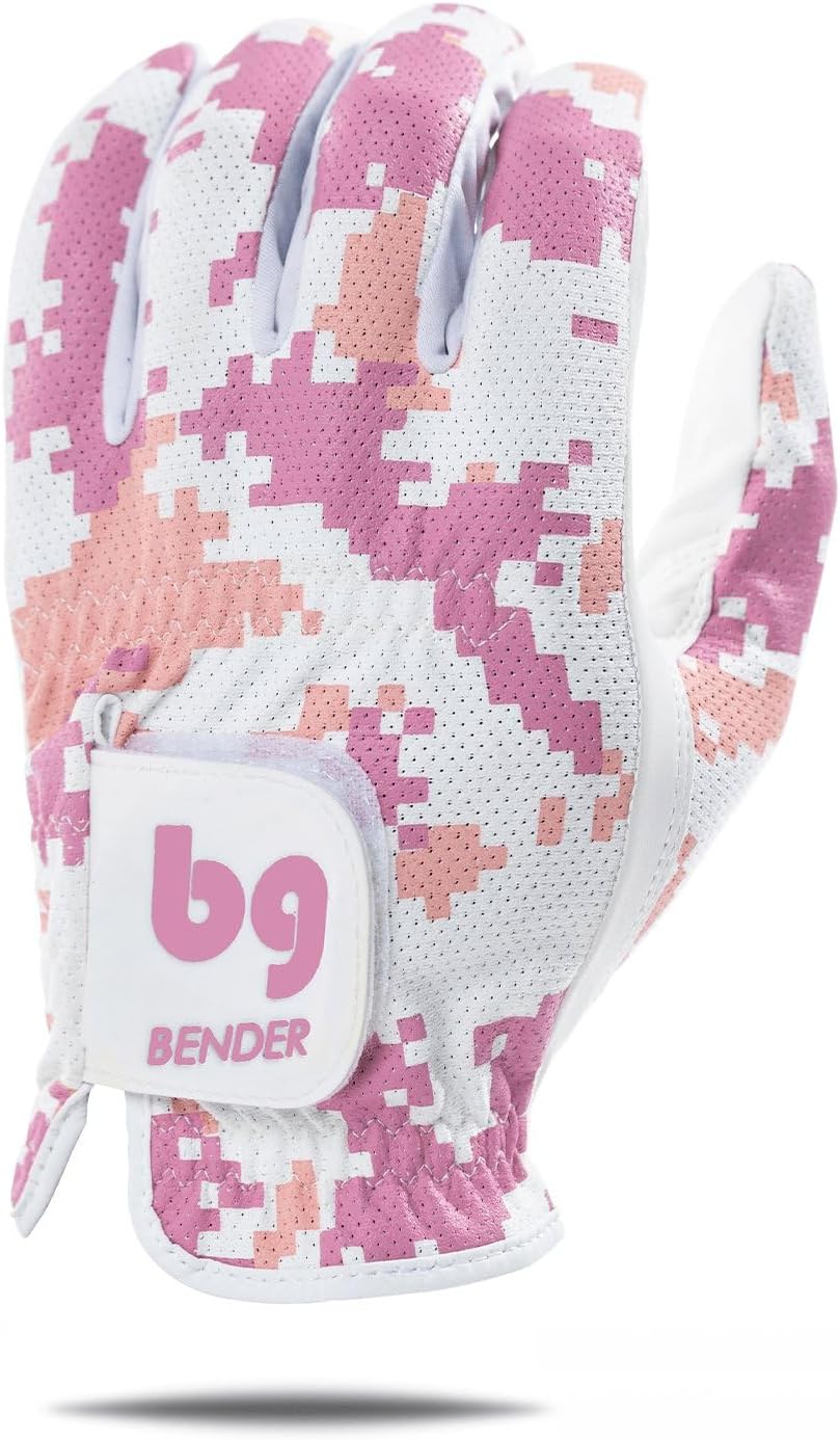 BG Bender - Womens Golf Glove, Durable Mesh Golf Gloves, Unique Golf Gloves