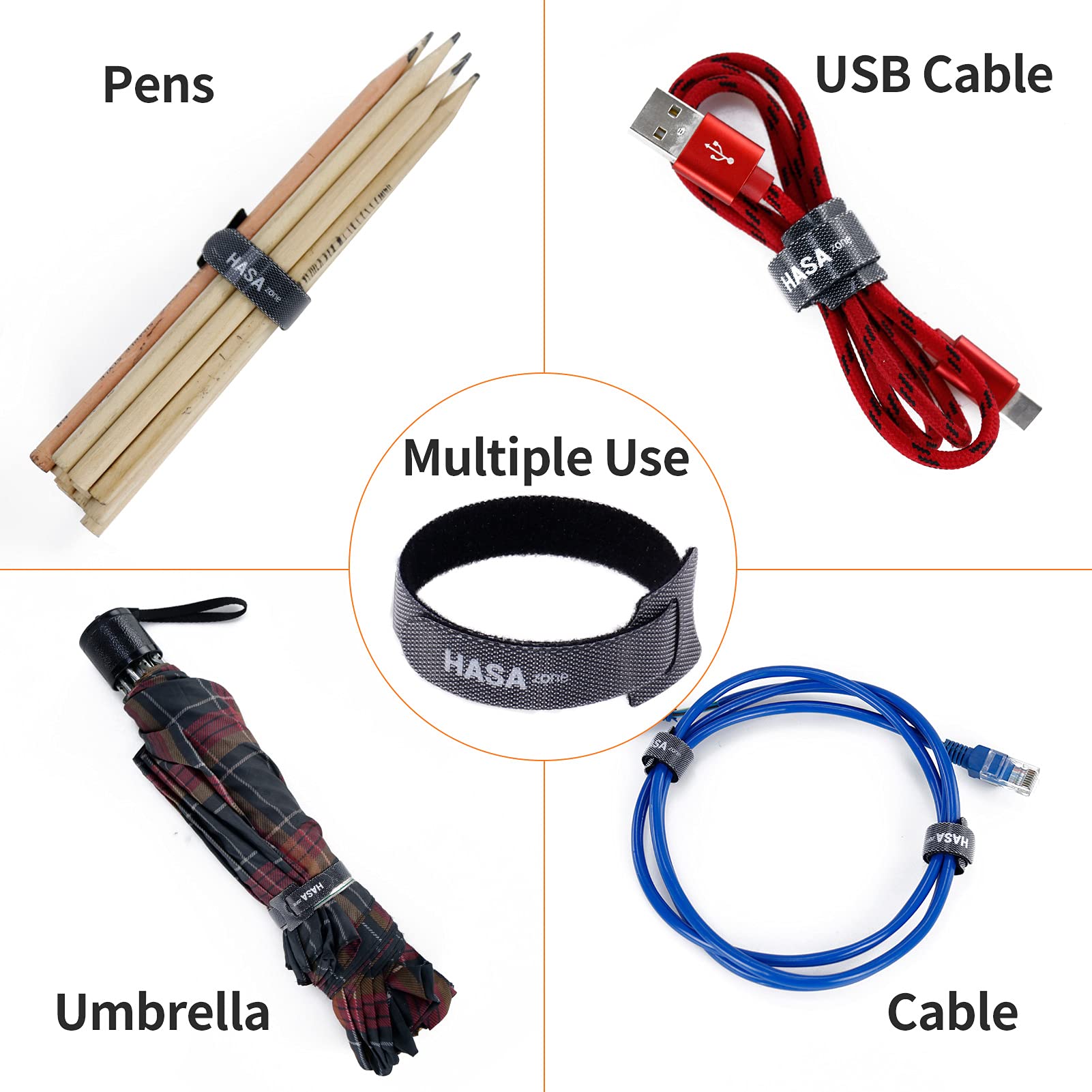 Inline klittenband kabelbinders met gesp 500mm - zwart (10 stuks) kopen? | Korting tot 9
