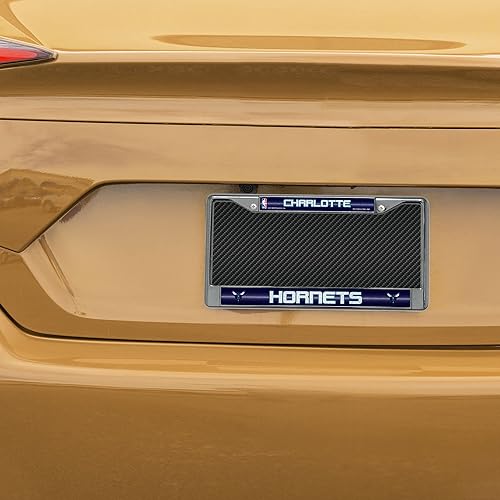 Vista 29 de NBA Bling Chrome License Plate Frame with Glitter Accent
