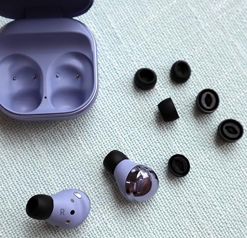 Miniatura 7 de A-Focus 12 pares de almohadillas para Galaxy Buds Pro, repuesto LMS 3 tamaños de silicona para auriculares compatibles con Samsung Galaxy Buds Pro