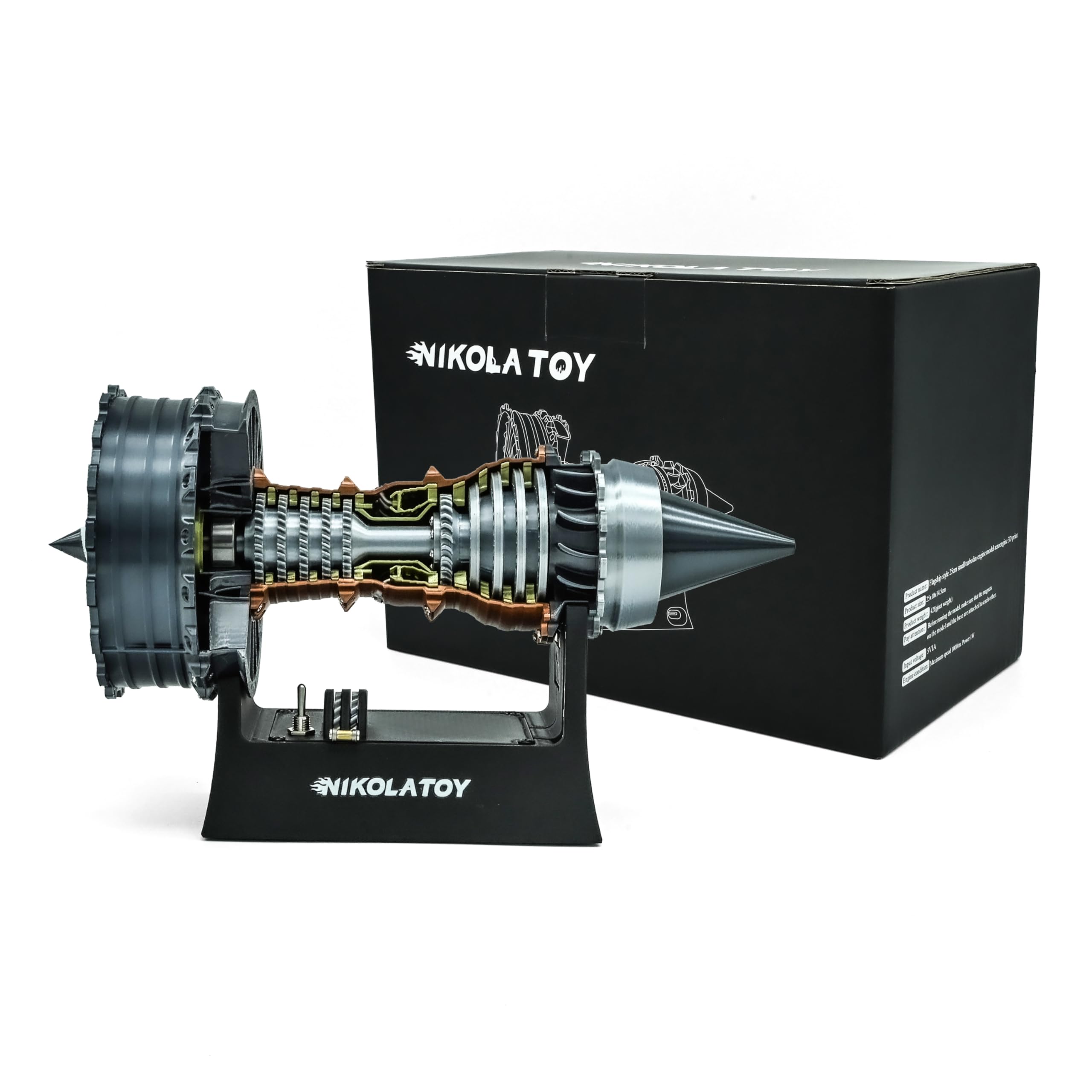 Amazon.com: NikolaToy TR900 Turbofan Engine Model Kit – 1:20 Scale