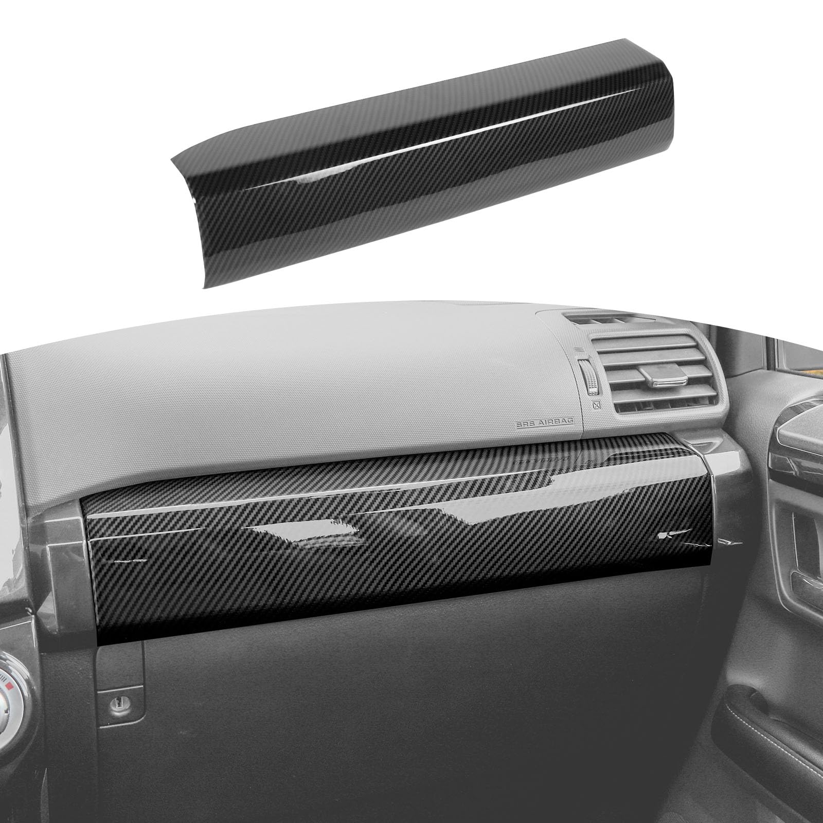 JDMCAR Organizer Per Vano Portaoggetti Per Toyota 4Runner 2010-2024 E Lexus GX 460 2010-2023 – Vassoio In ABS Nero