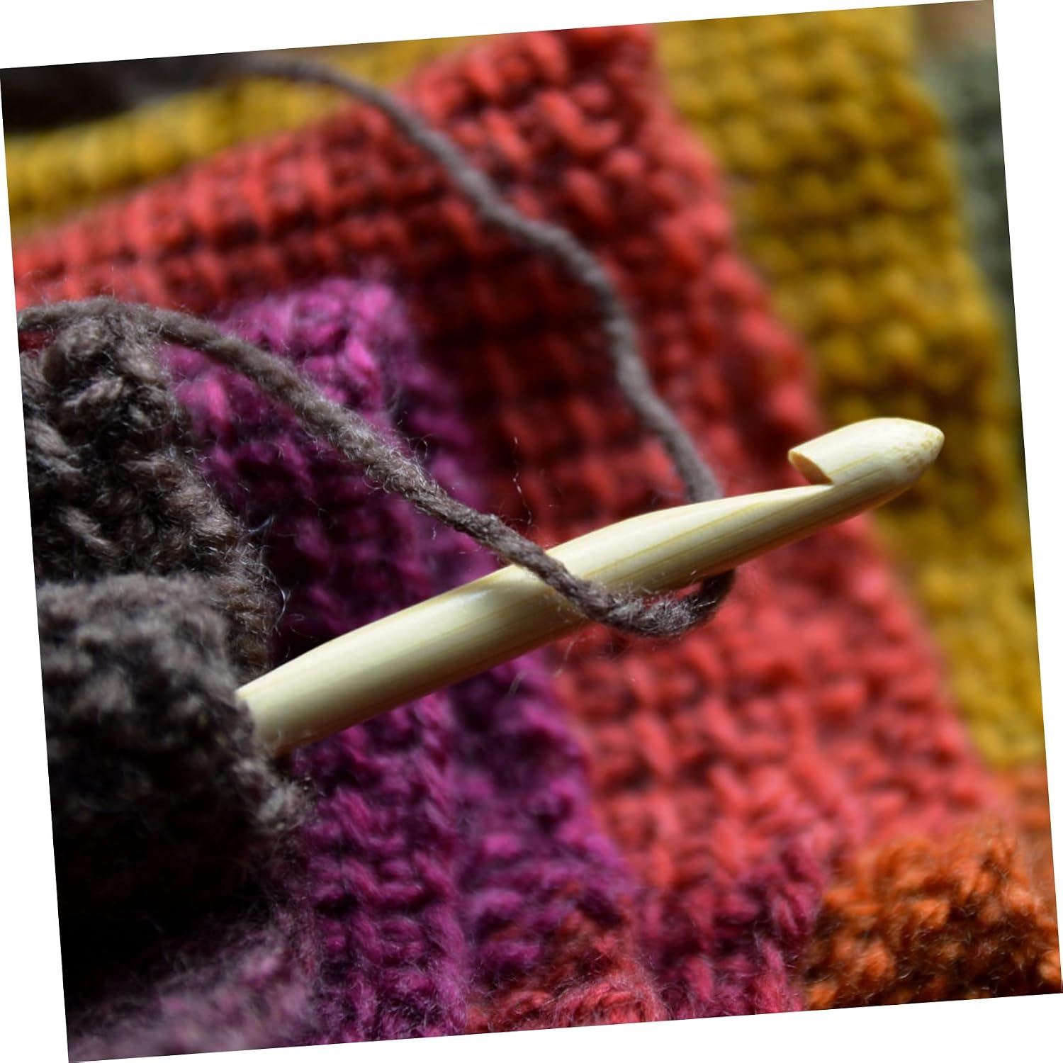 UTHCLO One Loom Knitting Tools Wooden Needles Knitting Hooks Sewing Accessories Chenille Yarn Tapestry Rod