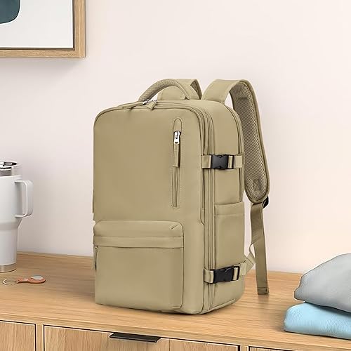 Miniatura 8 de WONHOX Mochila de viaje grande para computadora portátil aprobada para el vuelo, mochila de negocios para mujeres y hombres Mochila de Viaje