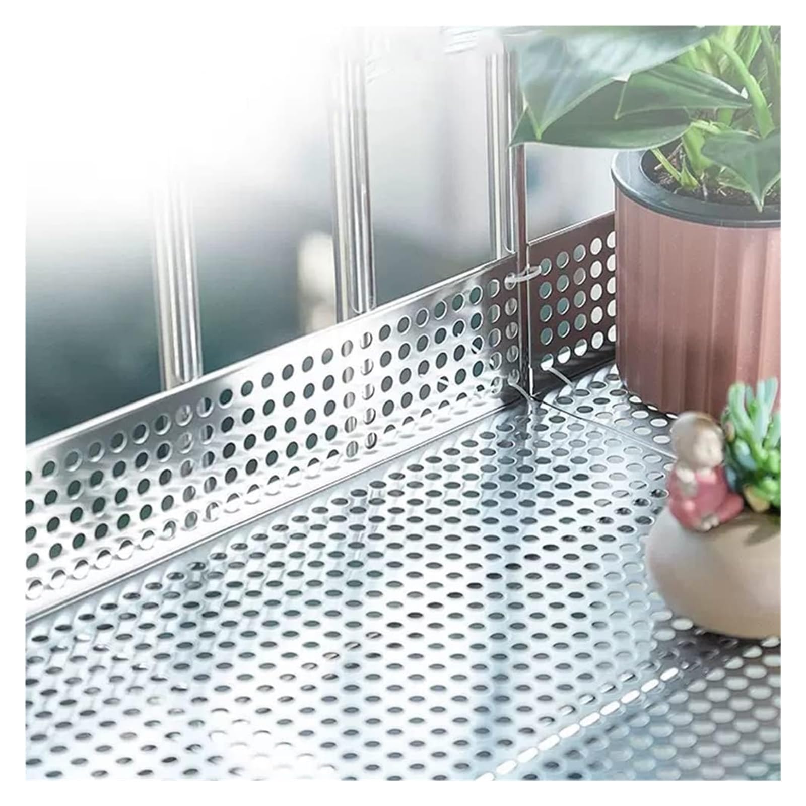 Lamiera Forata Acciaio Inox 304 - Spessore 0.8mm, Fori 10mm, Per Fai-Da-Te E Industria - Foto 8