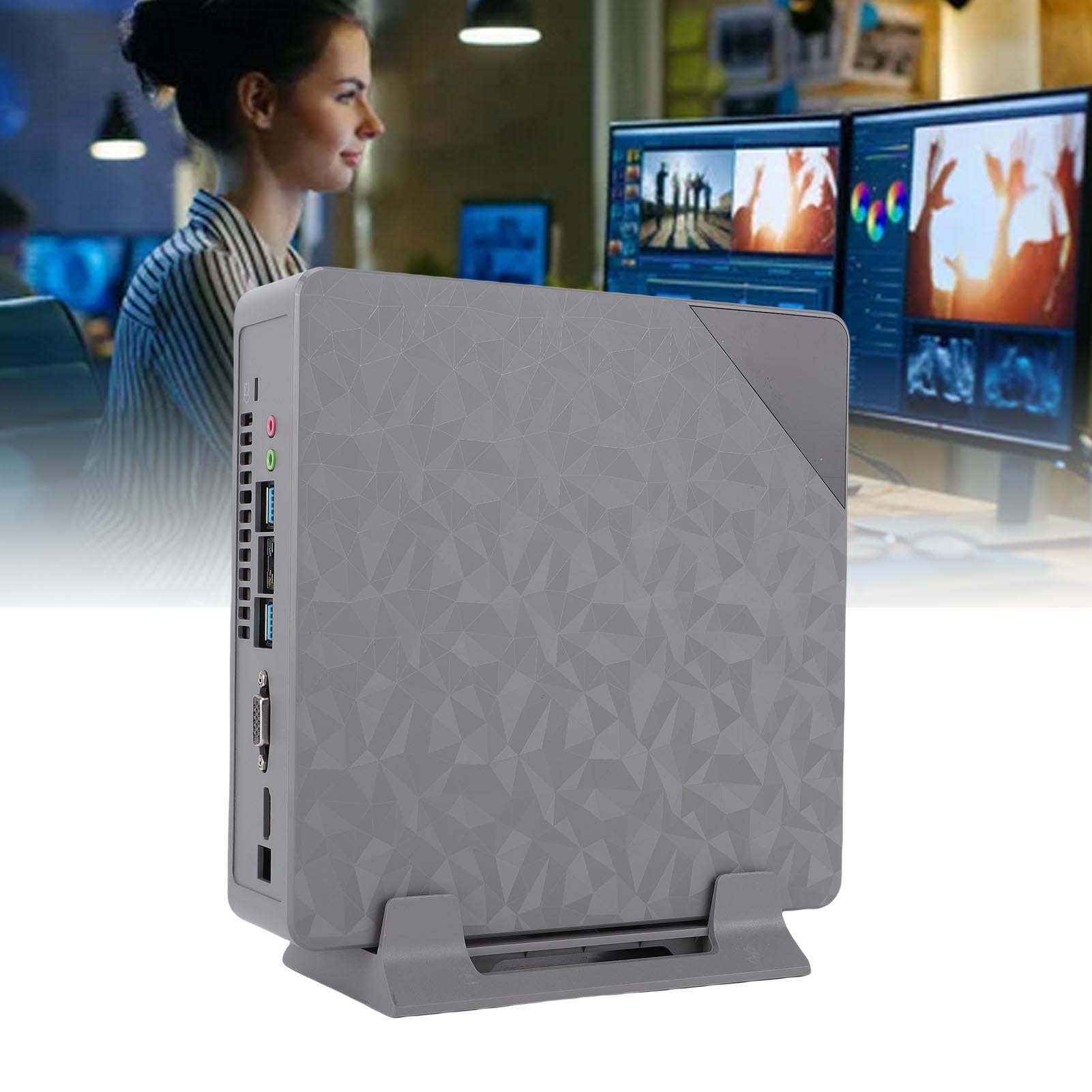 Tosuny Micro Computer Desktop, Piccolo PC Compatto con Processore I5 2.4G 5G WiFi, 4.2, VGA, M. Nvme DDR4, Gigabit Ethernet, per Ufficio Domestico e Lavoro (I5-3320M-8G-256G)