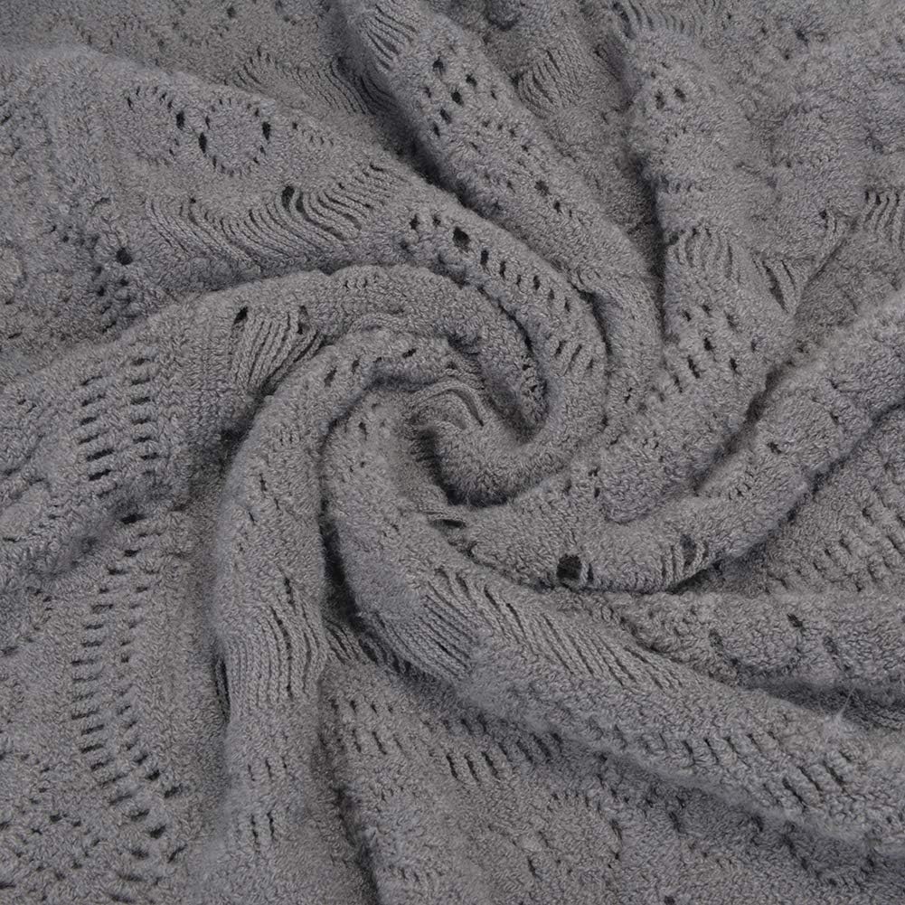 QZUnique Women's Knitted Tassel Shawl Asymmetric Hem Poncho Fringed Pullover Sweater Solid Color Cowl Neck Top Coat Wrap Cape - Image 3