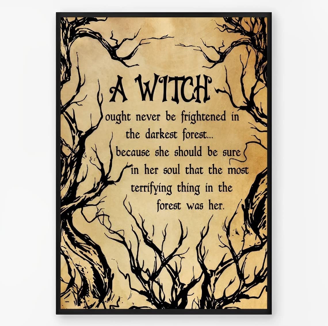 Homeoanimal 01 Vintage Halloween A Witch Witch Wall Art Decor, Magic Witch Gift Metal Tin Signage The Gift For Friends Family Entertainment Sign Metal Tin Sign 8X12 Inch
