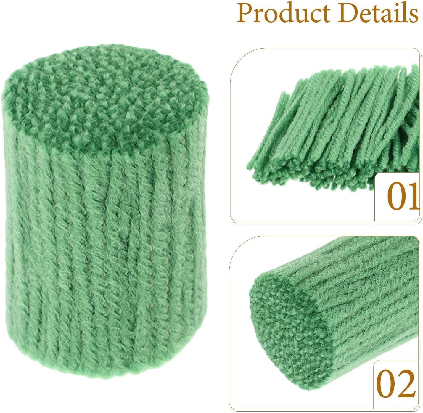 12 Rolls Rug Hooking Wool Set - Precut Latch Hook Refills - Green Craft Pieces - Carpet Embroidery Threads for DIY Tapestry Projects