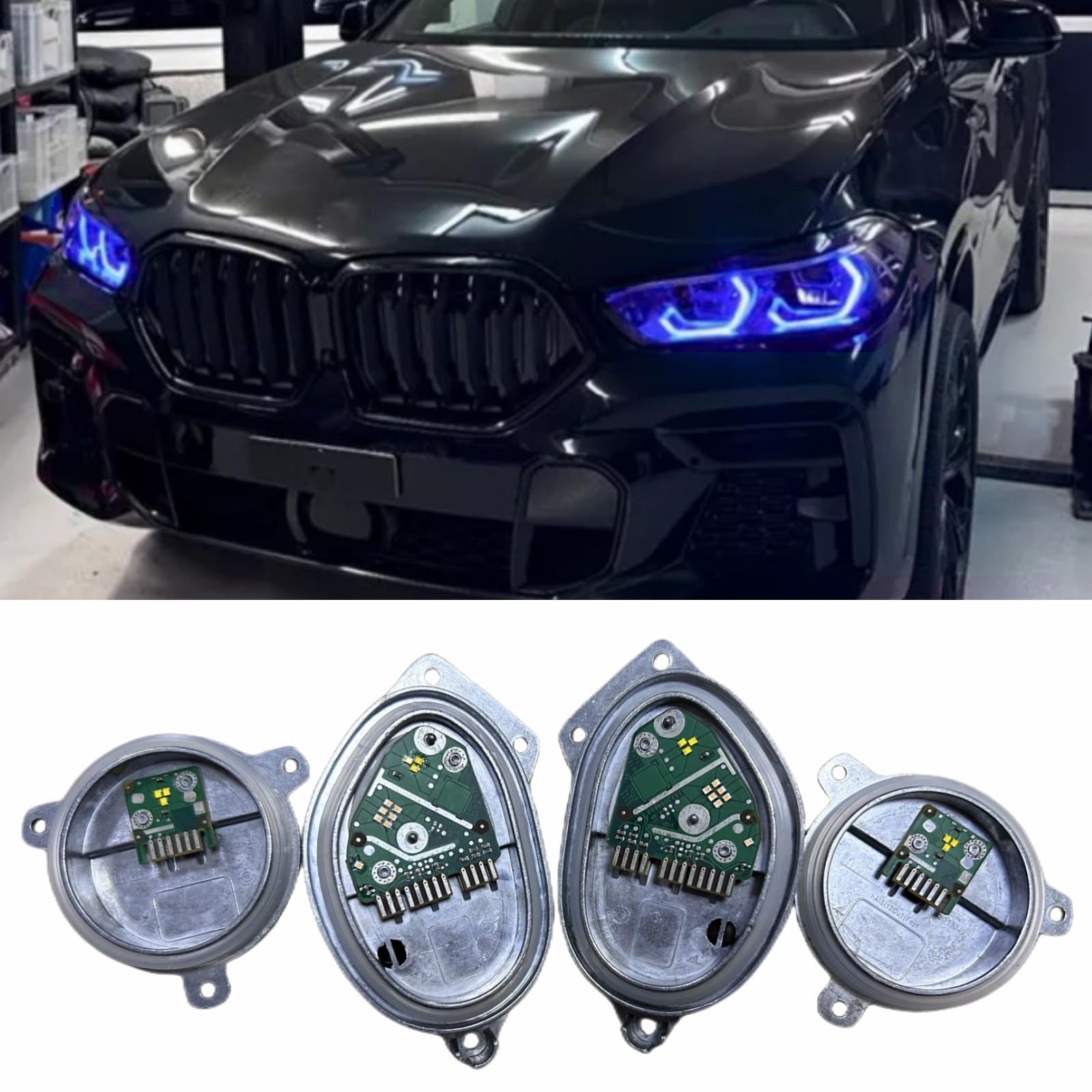 Amazon.com: 4Pcs Blue DRL Angel Eyes LED Modules Set Fit For 2020