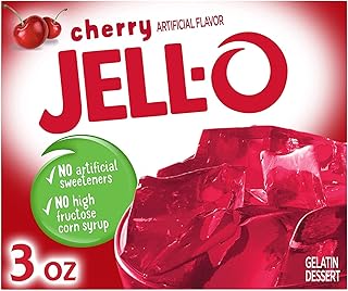 Jell-O Gelatin Dessert Cherry (Pack of 4)