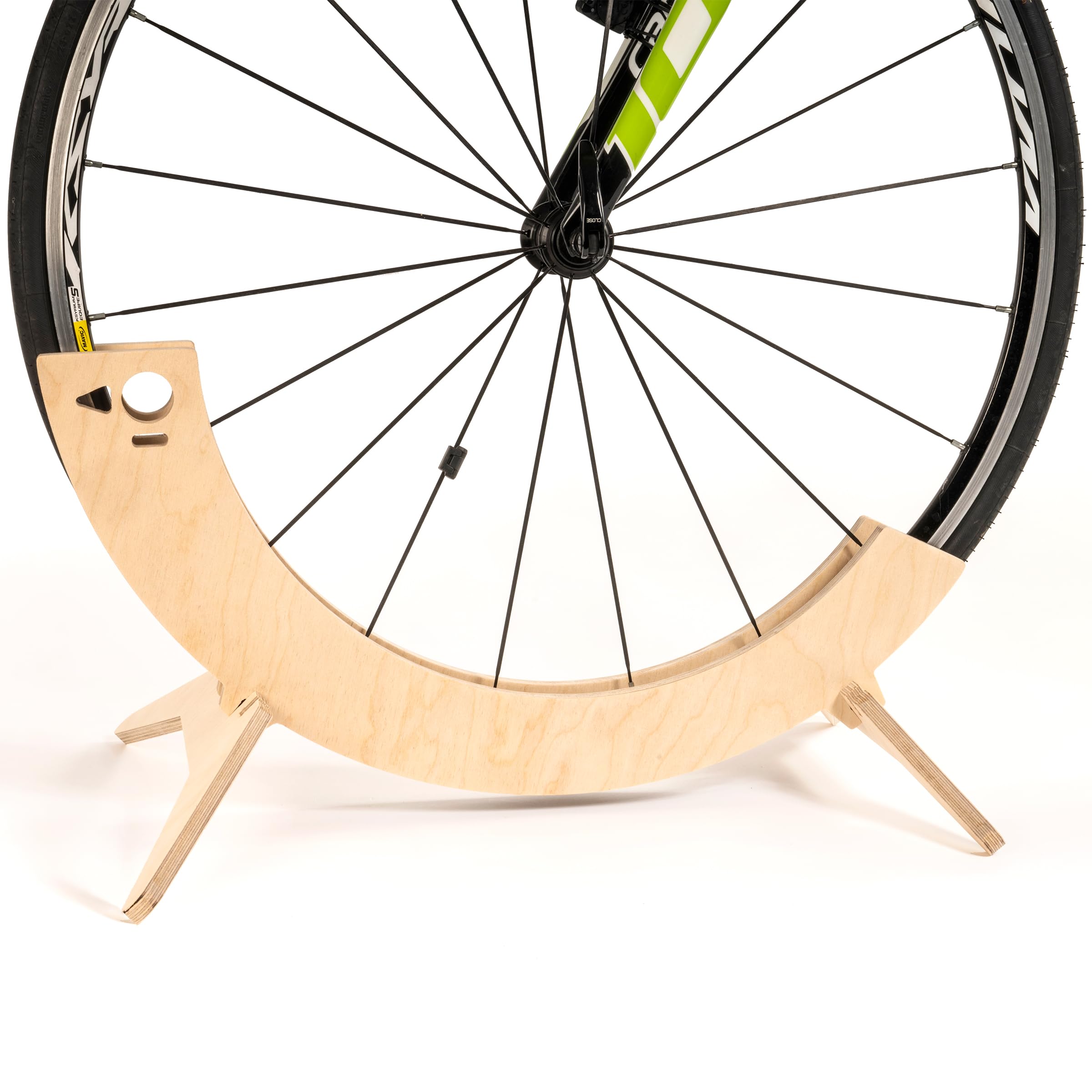 Tori Fahrradträger, verstellbar, freistehend, aus Holz, für Räder mit einer Dicke von 2,7 cm bis 9,6 cm, für Rennrad, Rennrad, Mountainbike, horizontales oder vertikales Fahrrad, ideal für Haus,