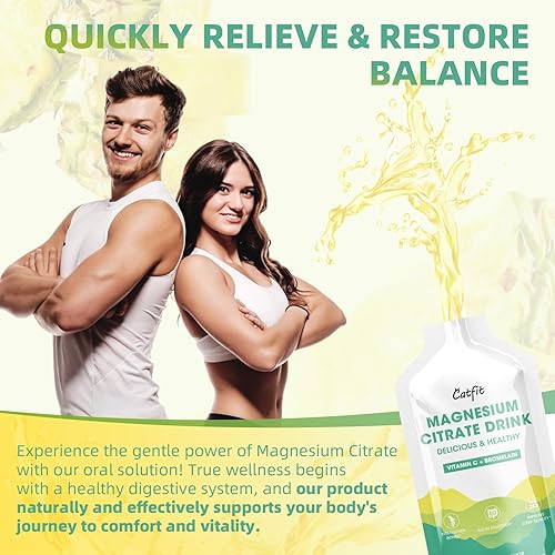 Miniatura 6 de Suplemento líquido de citrato de magnesio (10 onzas líquidas), bebida compleja de magnesiosolución oral con vitamina B, zinc, sodio y bromelina para