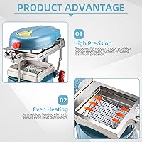 Vista 3 de Máquina de formación al vacío NORJIN 110V, equipo de laboratorio de succión al vacío, herramienta de moldeo por calor con bolas de acero