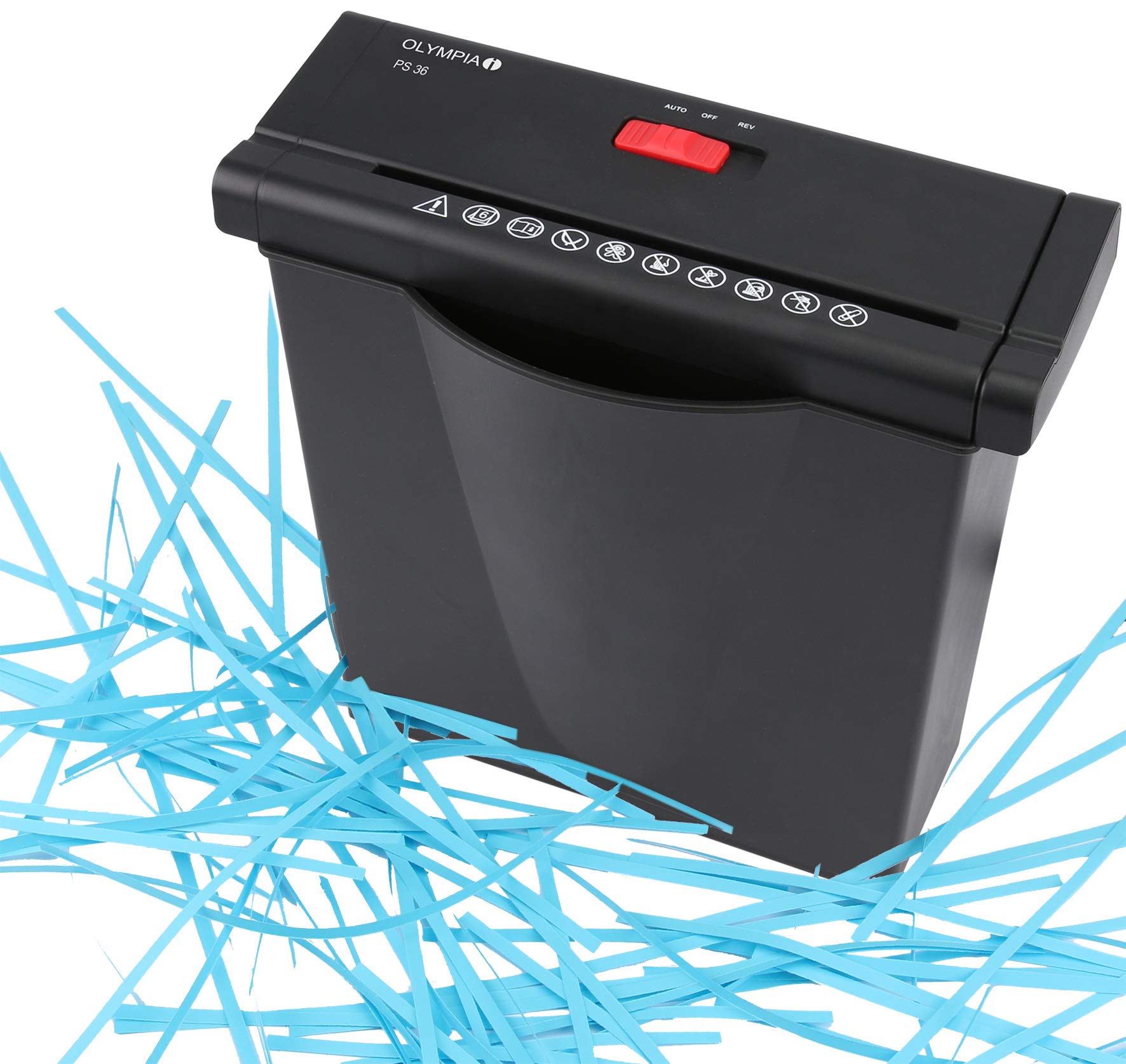 Olympia PS 36 Straight Cut, Auto Start/Stop Control, Stand Shredder