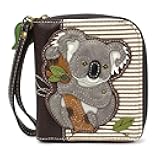 Group Handbags Koala Zip-Around Wallet - Wristlet, Brown