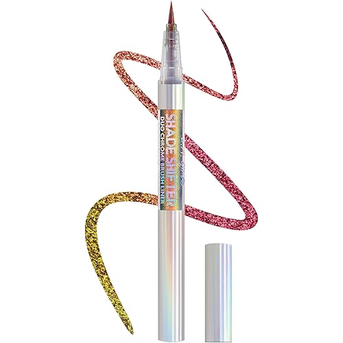 L.A. Girl Shade Shifter Duo Chrome Liquid Eyeliner, Amber GES253