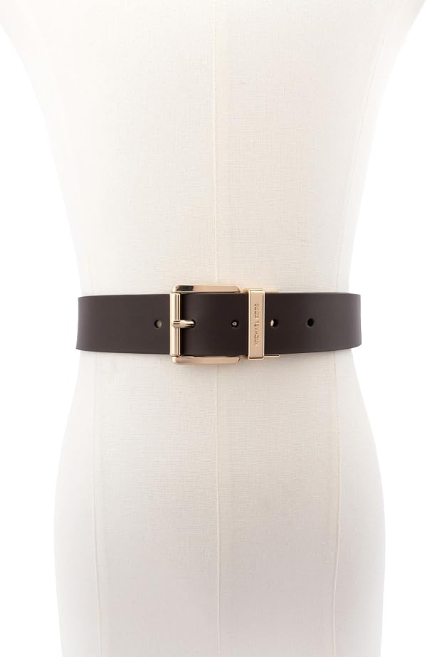 Michael Kors Women's 1.5 Inch Leather Reversible Belt, Stylish Fashion Accessory for Everyday Wear by Michael Kors - Used condition - Image 2