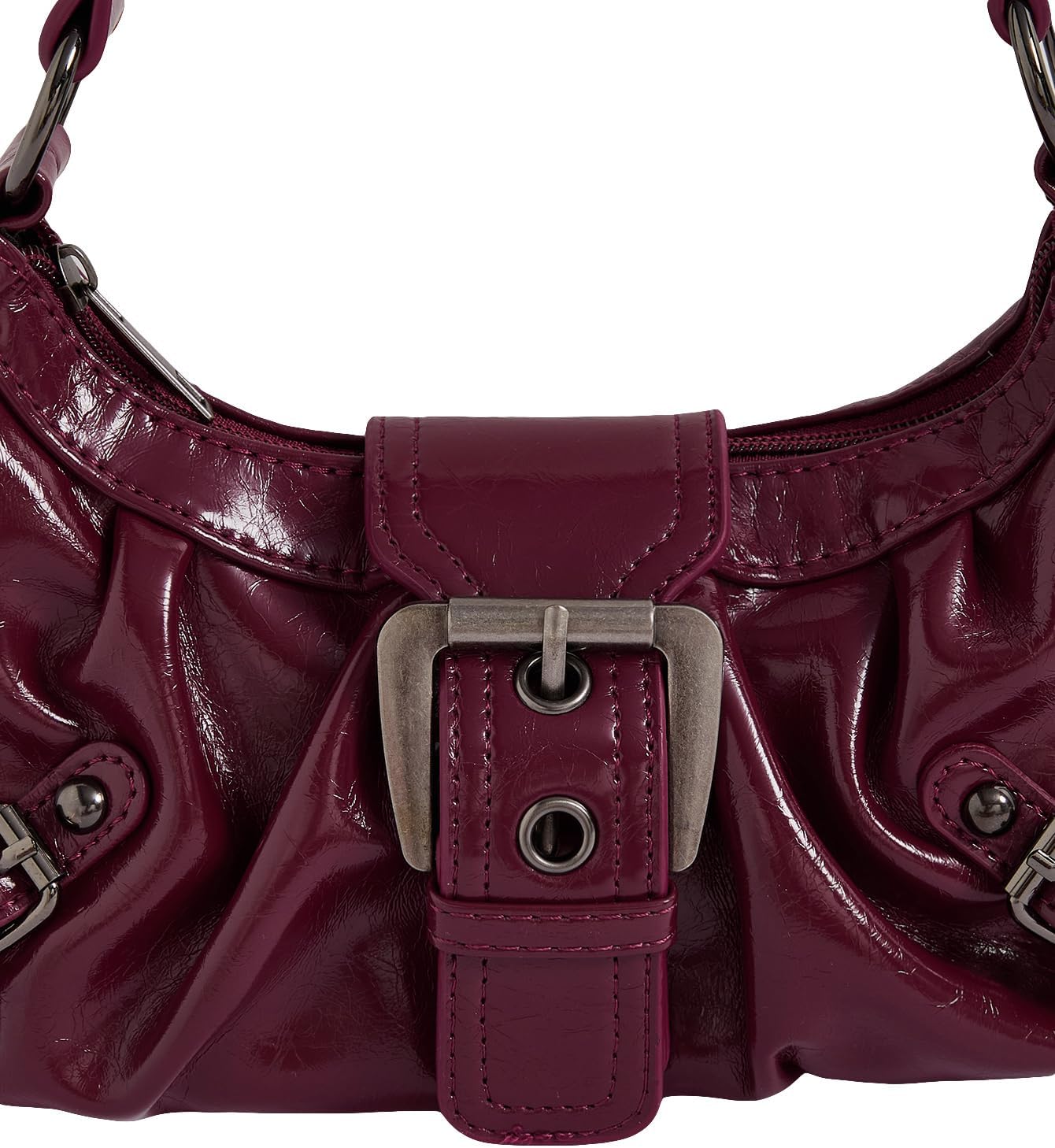Verdusa Shoulder Bag for Women Y2k Mini Purse Cute Goth Punk Vintage Purse | Top Handle, Buckle, Punk, Purses, Bags