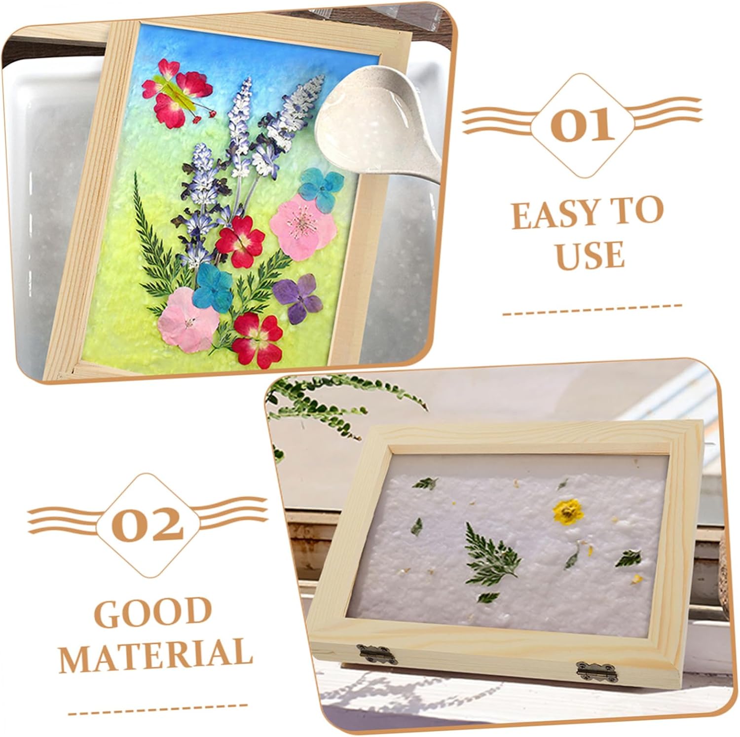 DOITOOL 10sets Paper Making Accessory Kit Handicraft Mesh for Paper Making Replacement Cloth