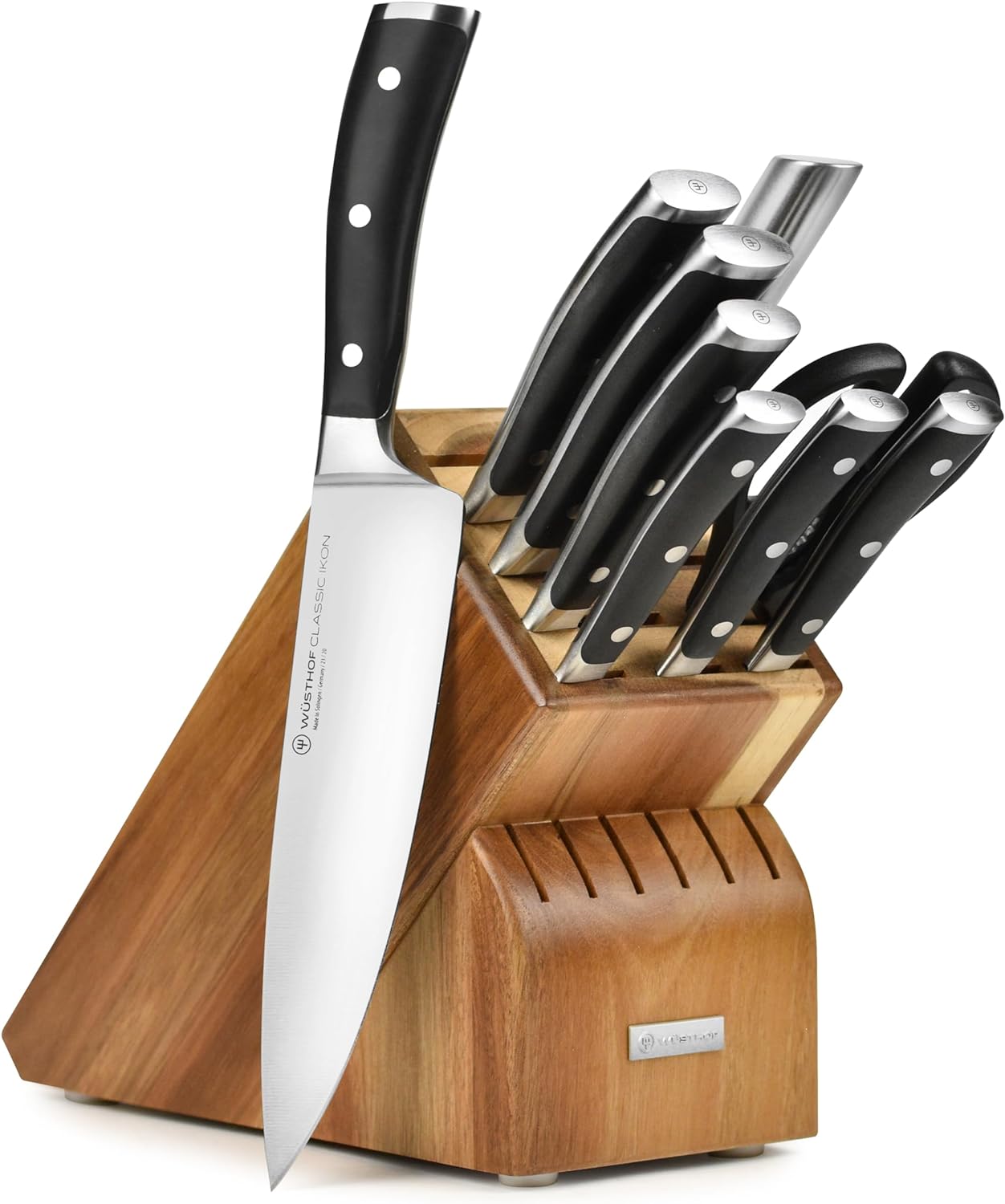 Wusthof Classic Ikon 10 Piece Knife Set with Acacia Block