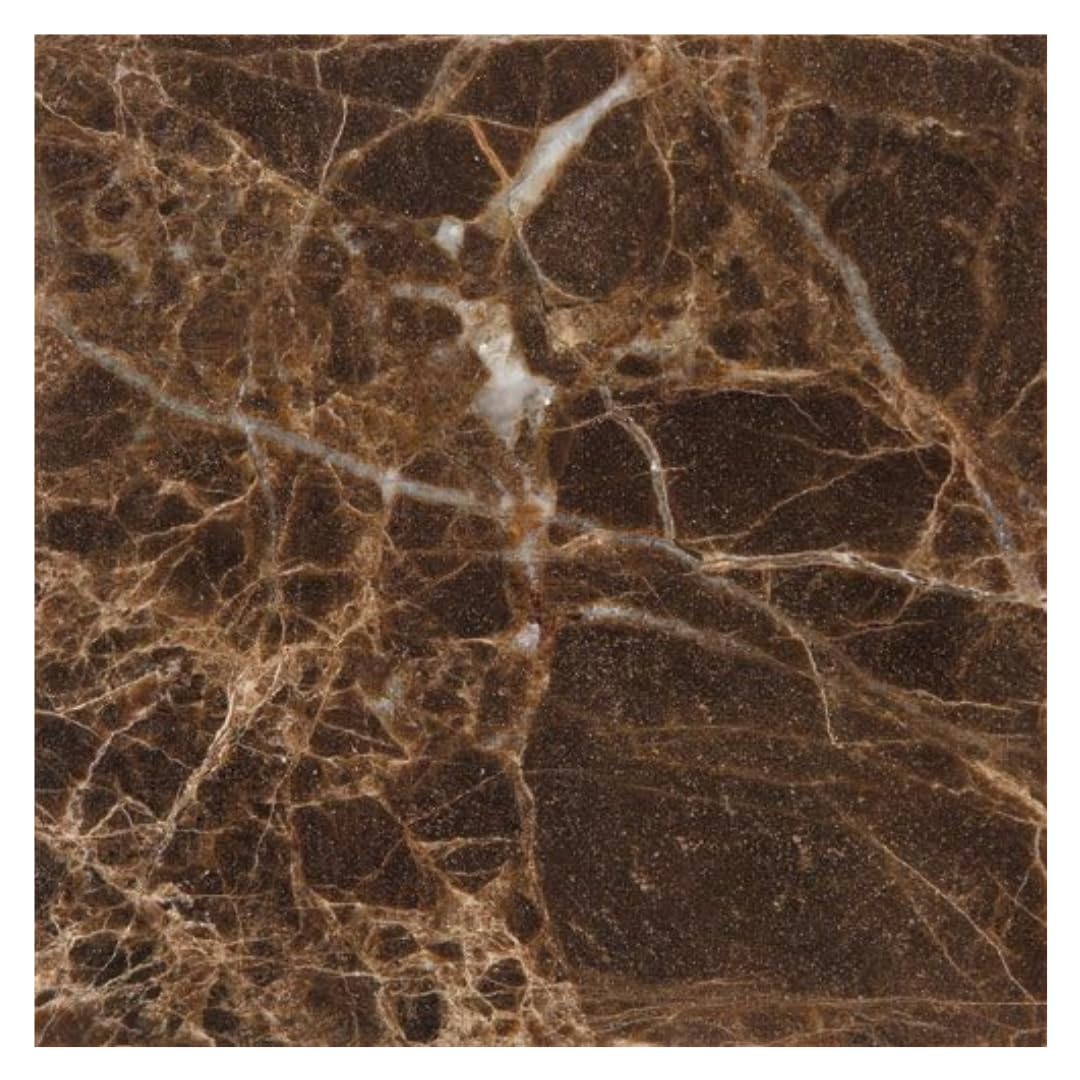 Dark Emperador Premium Spain Polished Marble Mosaic Tiles 1 Square Feet (12x12x3/8 INCH Tile)