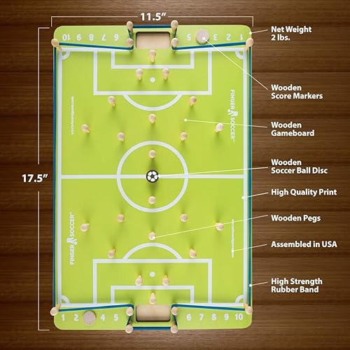 Miniatura 3 de Finger Soccer - Juego de ritmo rápido para 2 jugadores, gran regalo para tu entusiasta del fútbol
