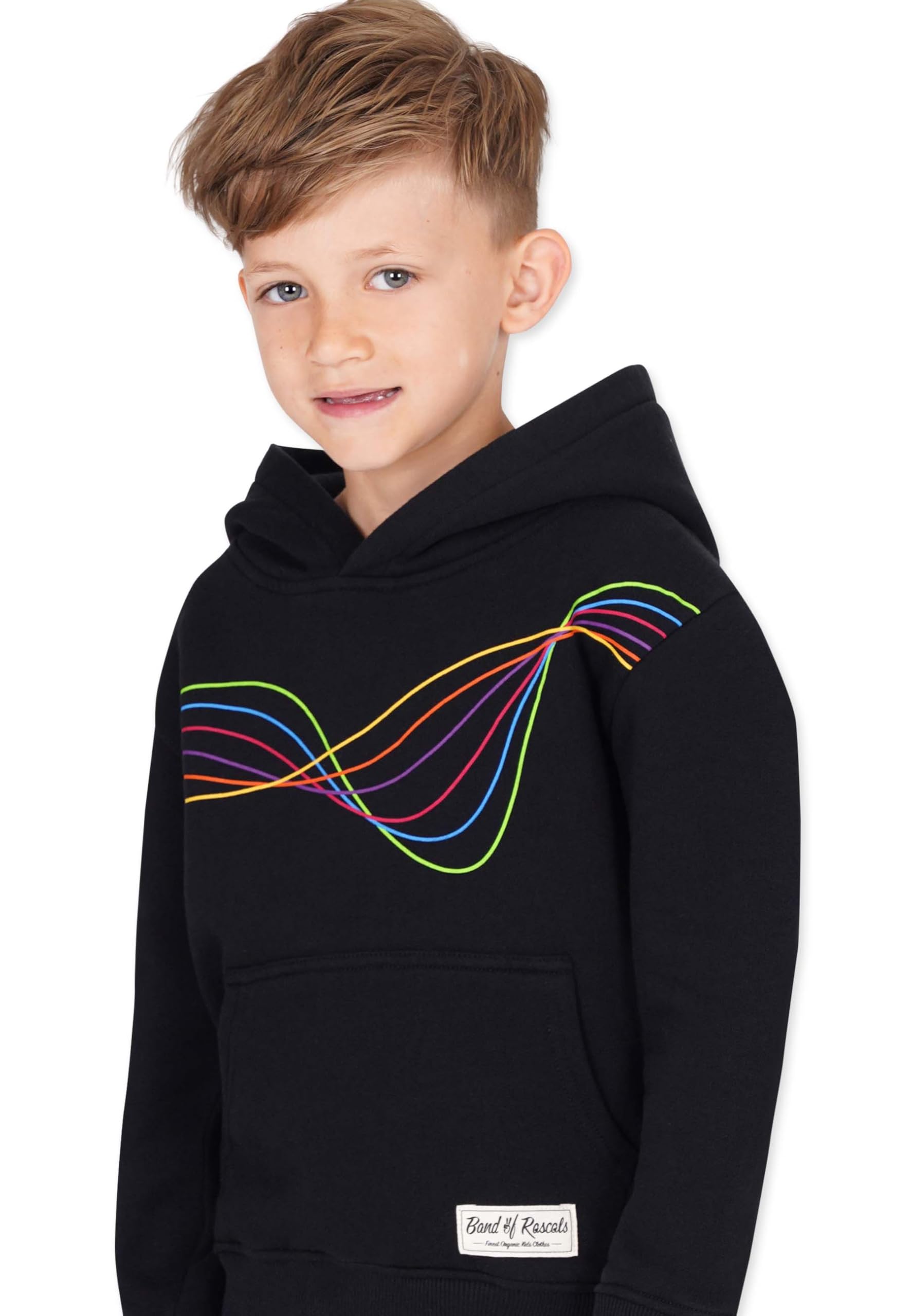 Band of Rascals Kinder Kapuzenpullover Frequency aus Bio-Baumwolle
