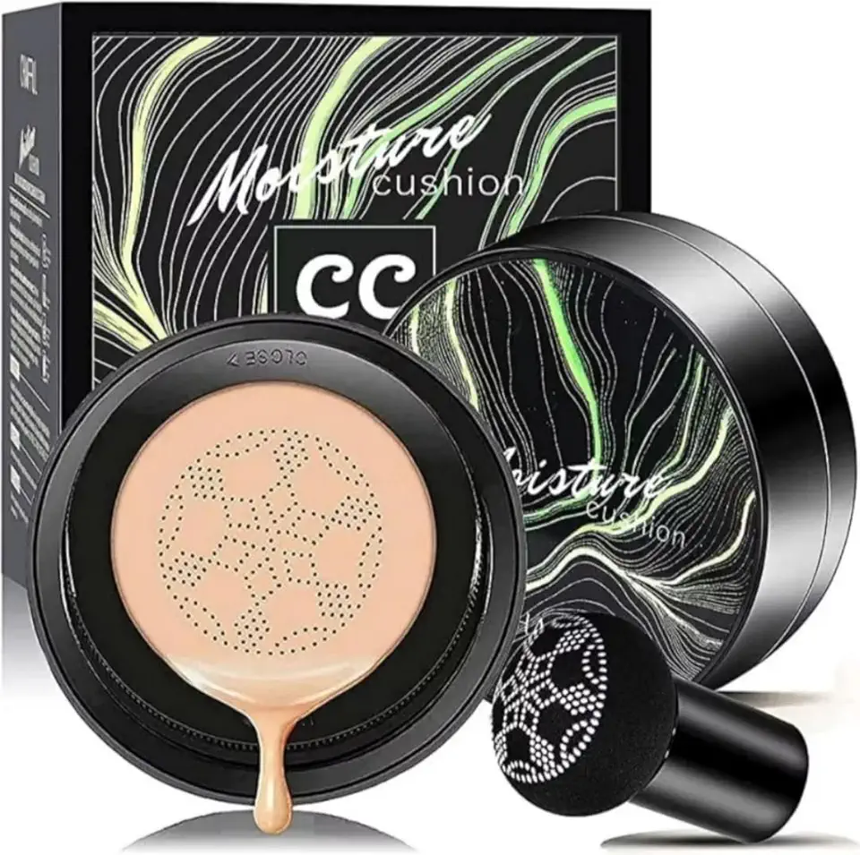 Base Liquida Hidratante e Corretivo BB Cream a Prova D´agua Moisture Cushion - Makeup - cabeça de cogumelo