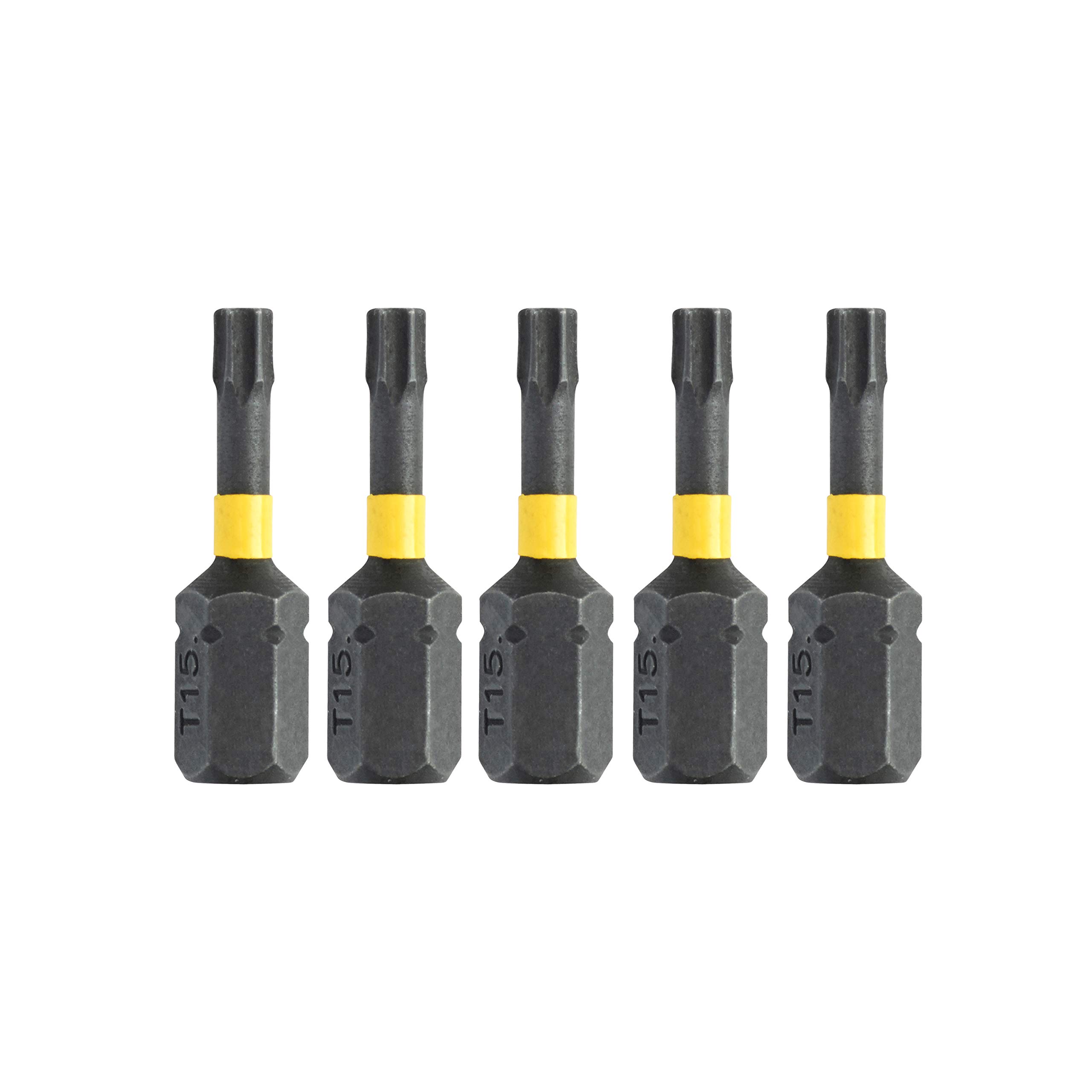 Dewalt Schwarz/Gelb Dt7380t-Qz - Puntas Torsión De Impacto 5 X T15