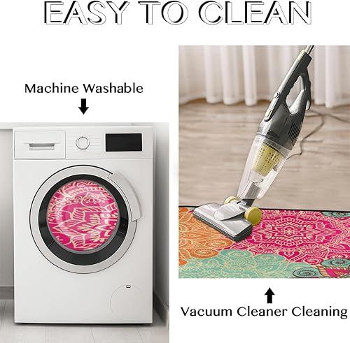 Vista 61 de GUYOS Bright Night Sky Galaxy - Tapete de cocina acolchado antifatiga, juego de 2 piezas, duradero, resistente a las manchas, parte inferior multi