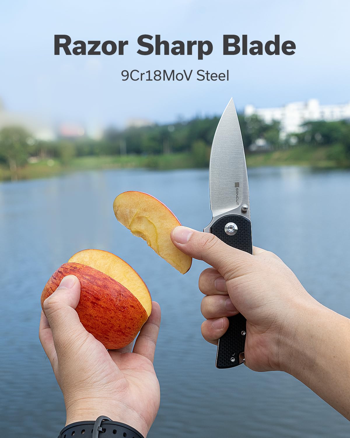 SENCUT Praktisk Pocket Knife, Folding Knife with 3.59