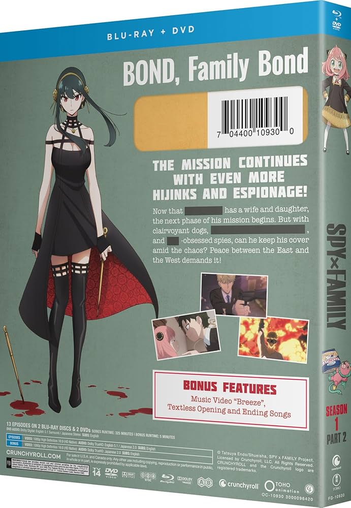 Amazon.com: Spy X Family - Part 2 - Blu-ray & DVD : Various