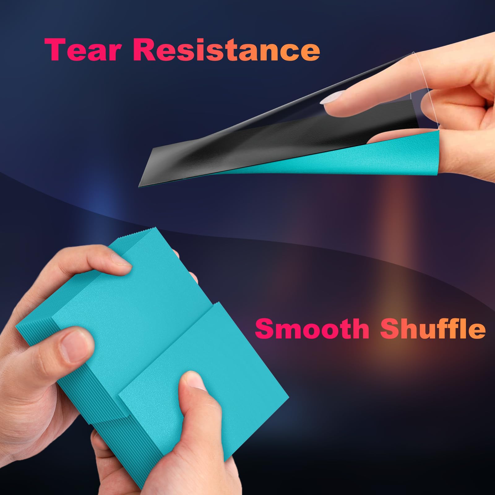 Amazon.com: 200 Pack Card Sleeves, Matte Dual Trading Card Sleeves with  Opaque Back & Smooth Shuffle, Tear Resistant Card Protectors for MTG, TCG  and Game Cards (Glacier Blue) : Toys & Games